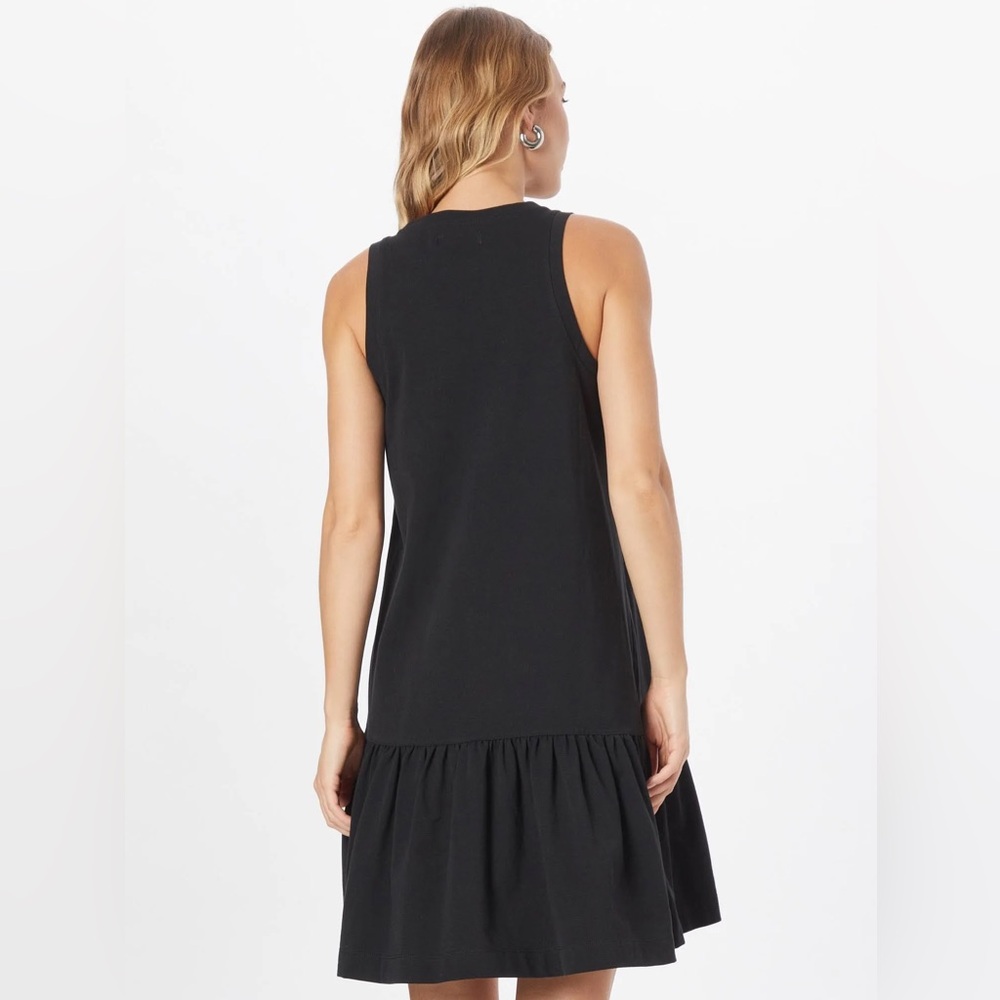 Madewell Brightside Ruffle Hem Tank‎ Mini Dress True Black XS - Picture 2 of 13